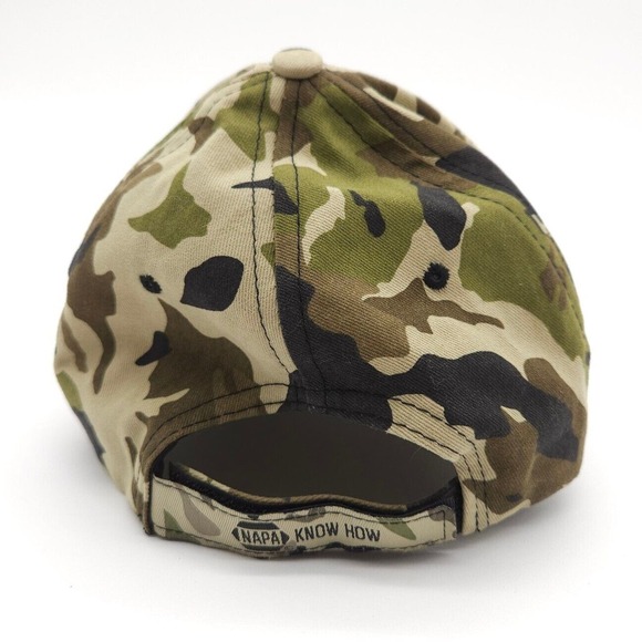 NAPA Outdoors Camouflage Hat Baseball Cap Adjustable Strapback Auto Parts Camo - Picture 4 of 7